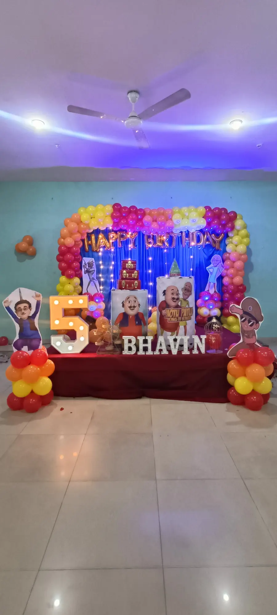 Motu patlu Theme Decoration in Kompally